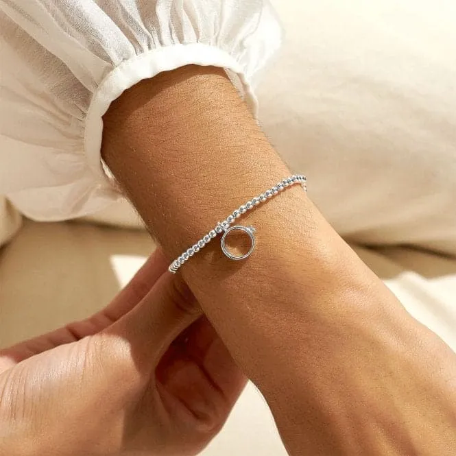 A Little You're Engaged! Silver Plated 17.5cm Stretch Bracelet 7002