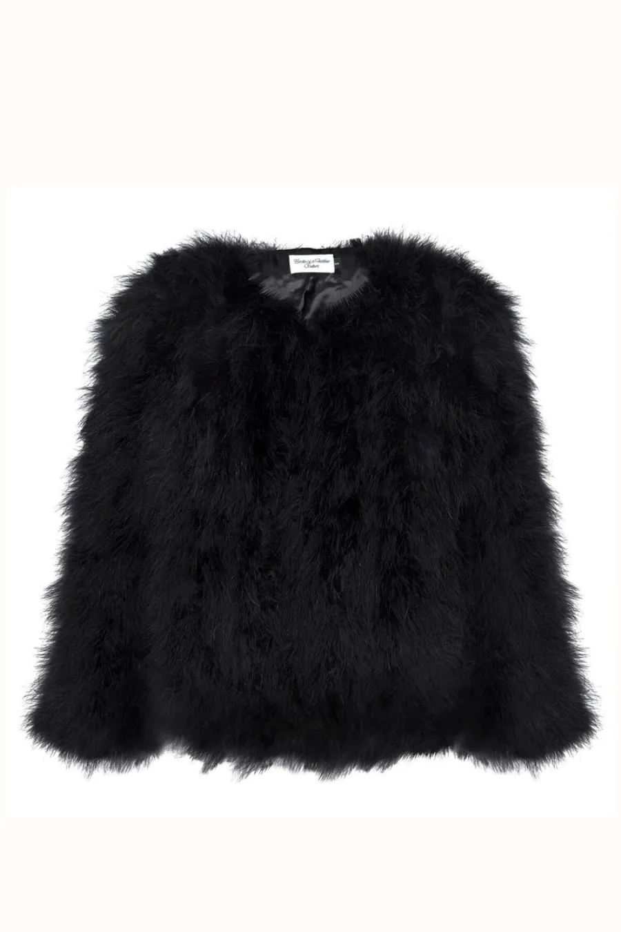 Angel Feather Jacket Black