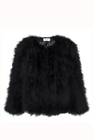 Angel Feather Jacket Black