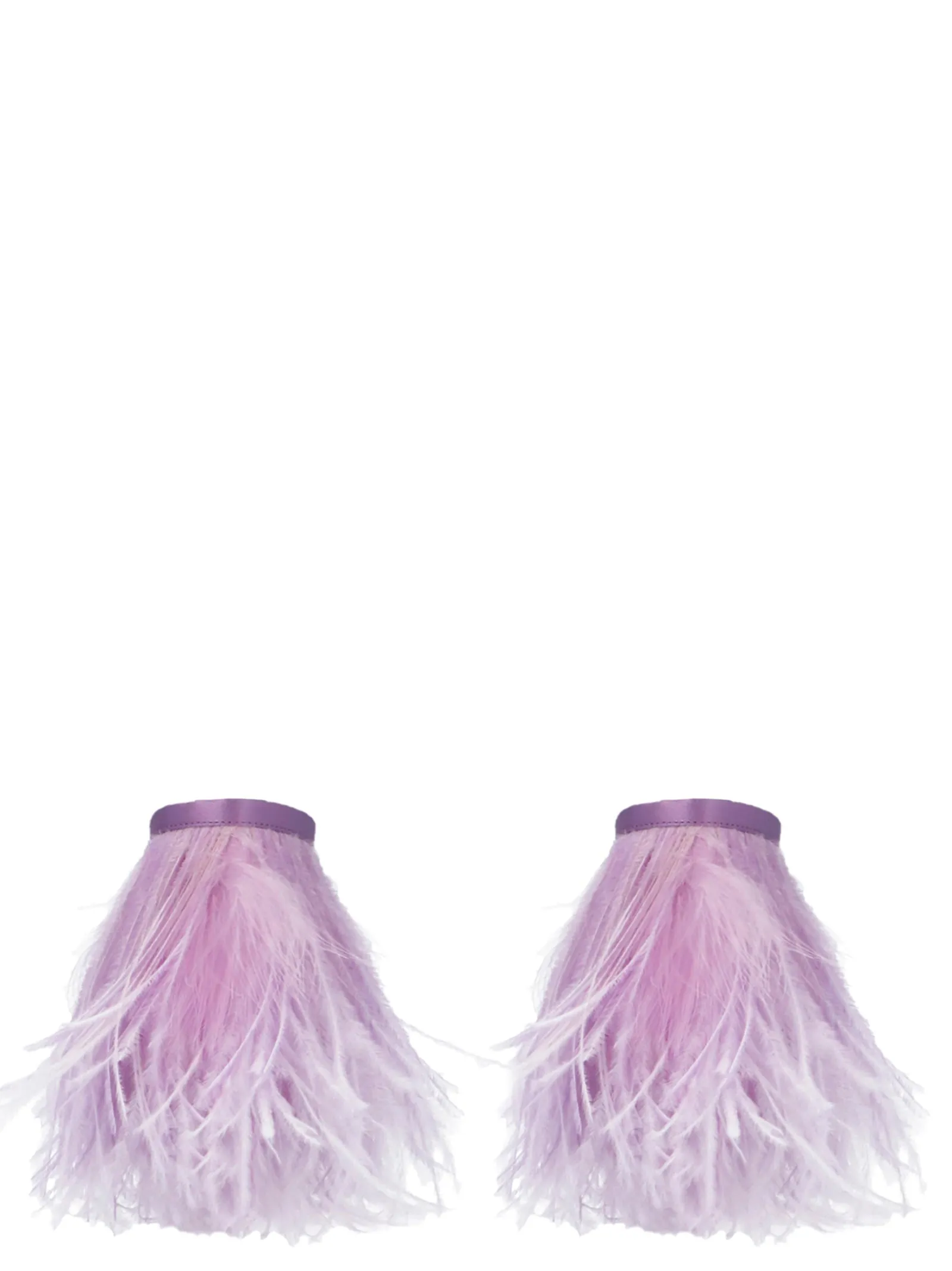 Attico Feather Chain Anklets