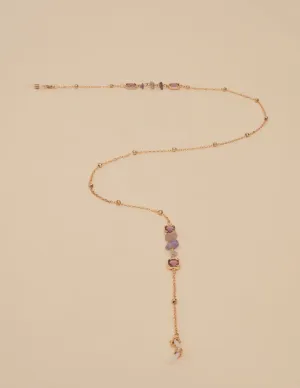 Delicate Sunglasses Chain Amethyst