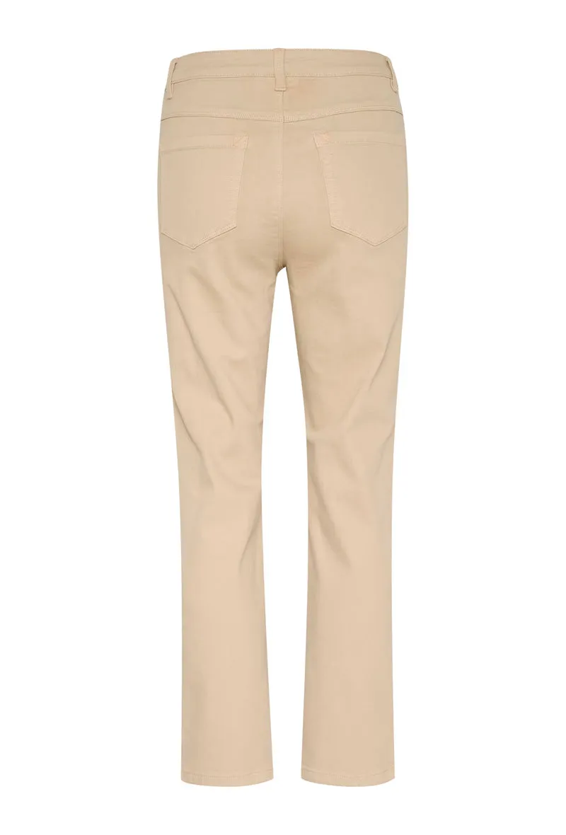 KAFFE KAzelina HW Straight Jeans Feather Gray
