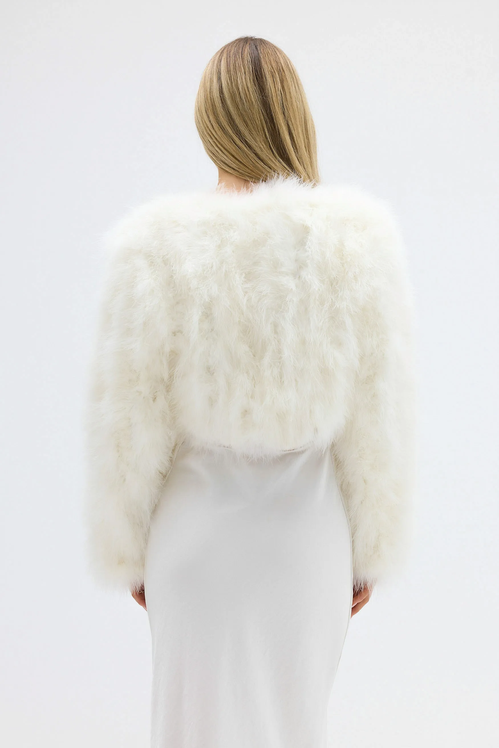 Manhattan Crop Jacket - Ivory
