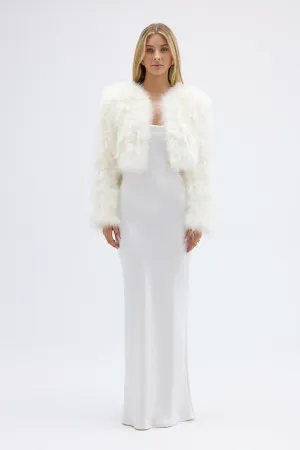 Manhattan Crop Jacket - Ivory