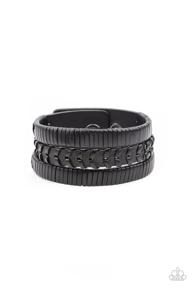Paparazzi Bracelet ~ Rogue Roamer - Black